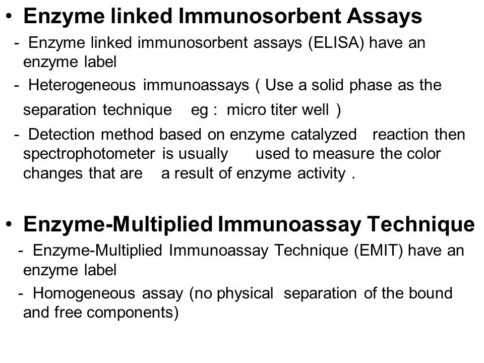 Enzyme-linked immunosorbent assay (ELISA) : from A to Z
